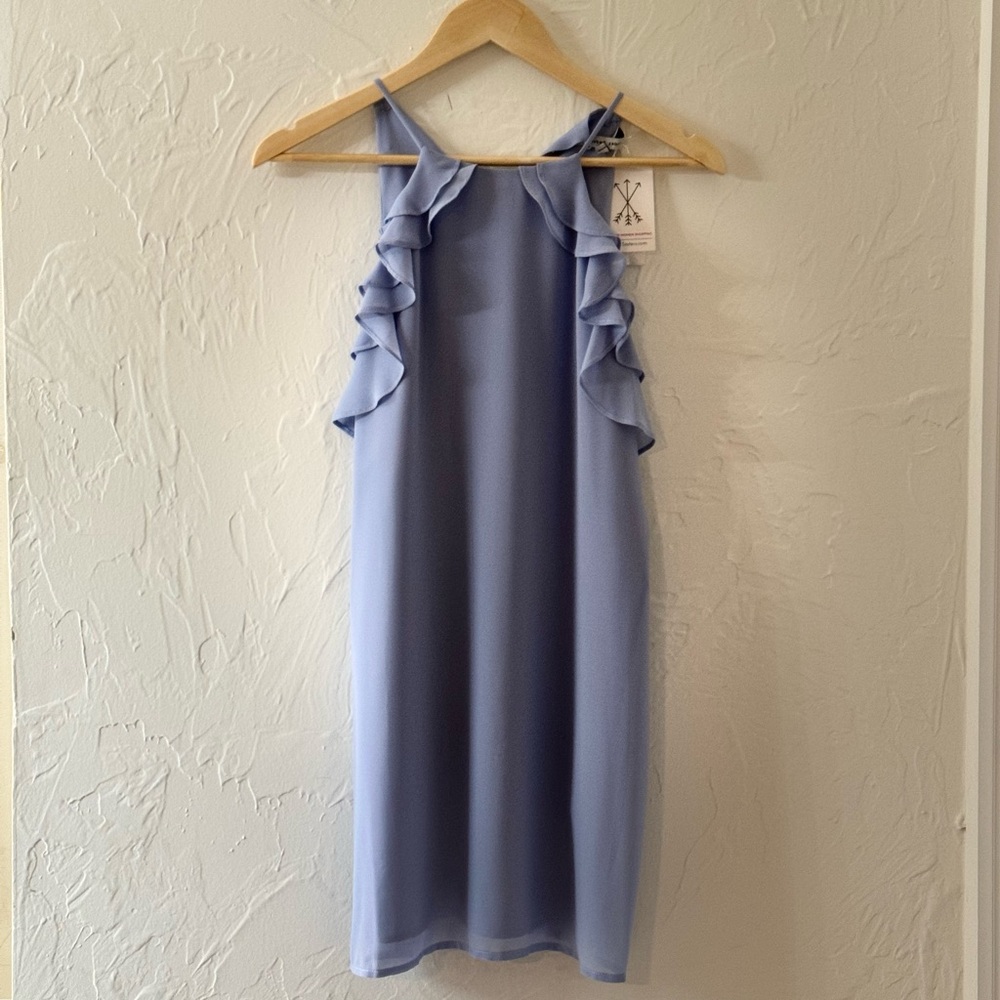 NWT Small Naked Zebra blue dress